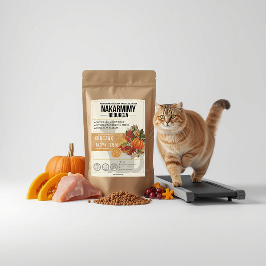 Karma sucha Redukcja NAKARMIMY – Kurczak i Indyk 75% Dynia i Żurawina (1–4.5 kg)